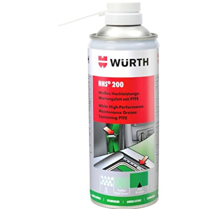 Würth HHS 200 PTFE İçeren Yüksek Performanslı Sürgülü Kapı ve Menteşe Yağlayıcı Sprey