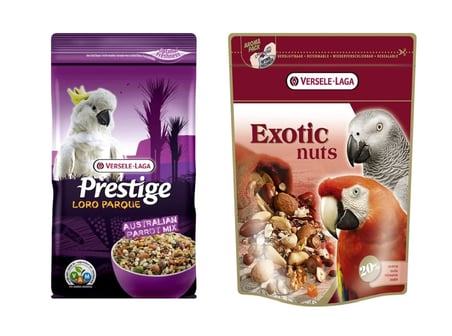 Versele Laga Prestige Loro Parque Avusturalya Papağan Yemi 1 Kg + Exotic Nuts 750 Gr. 2 Li Paket