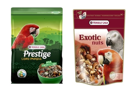 Versele Laga Prestige Loro Parque Ara Papağan Yemi 2 Kg + Exotic Nuts 750 Gr. 2 Li Paket