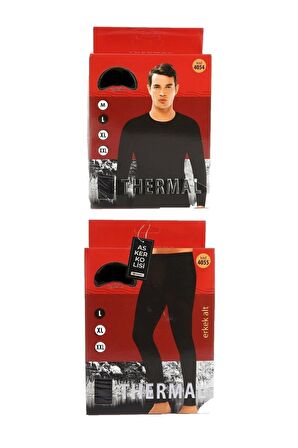 Siyah Termal Içlik Alt-üst Takım