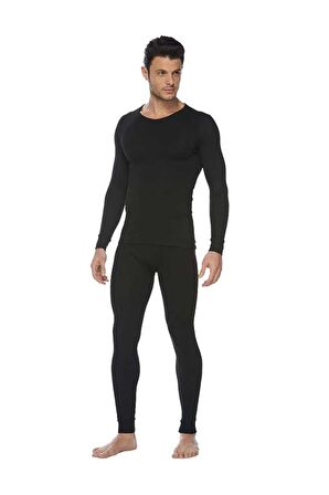 Siyah Termal Içlik Alt-üst Takım