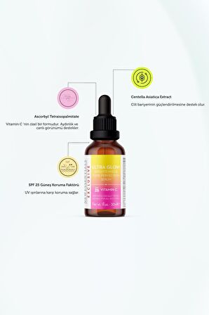 Ultra Glow SPF 25 Güneş Koruyuculu C Vitamini Serum 30 ml