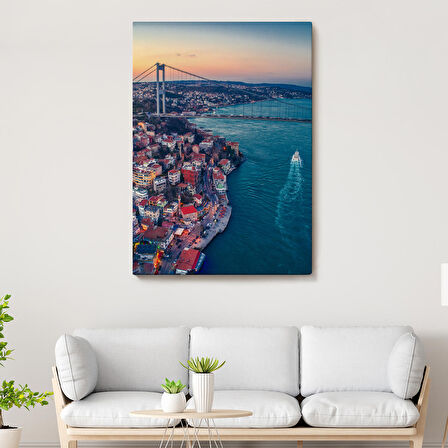 Boğaziçi Kuş Bakışı Dekoratif Kanvas Tablo-5971
