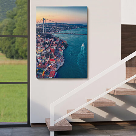 Boğaziçi Kuş Bakışı Dekoratif Kanvas Tablo-5971