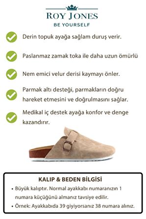 Kadın Ortopedik Yumuşak Tabanlı Terlik Önü Kapalı Paslanmaz Tokalı Kaymaz Sabo Ev Dışarı Terliği