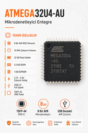STM32F446RET6 Mikrodenetleyici Entegre ARM Cortex-M4 180MHz 512KB Flash LQFP64 SMD IC