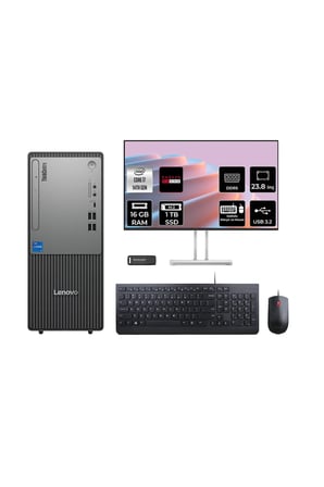 ThinkCentre Neo 50T G5 i7 14700 16GB 1TB SSD RX550/4GB FDOS Masaüstü Bilgisayar + 23.8"