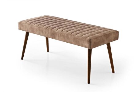 Mutfak Bank Bench Oturma Markiz 95cm Kahve Kumaş