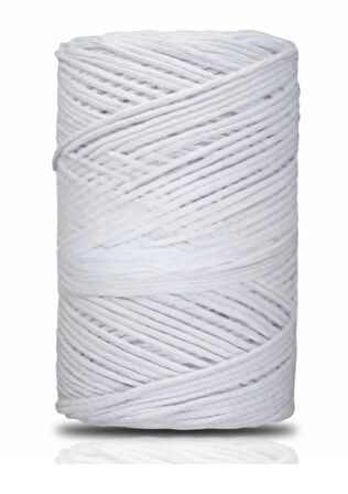 Pamuk Makrome 2 mm Beyaz