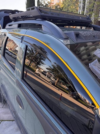 Citroen Berlingo-Partner Cam Rüzgarlığı Sarı Kromlu Eski Kasa 2li