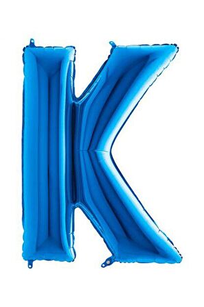 FOLYO BALON K HARF MAVİ 102CM