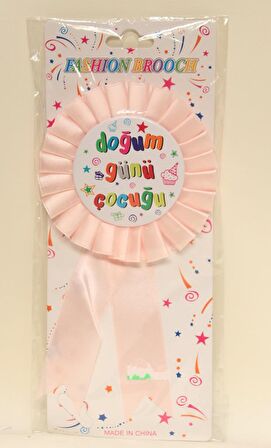 ROZET DOĞUM GÜNÜ ÇOCUĞU PEMBE