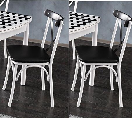 Bahar Mutfak Bahçe Cafe Sandalyesi 2 li Set