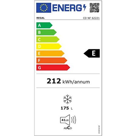 Regal CD Nf 62221 174 Lt 6 Çekmeceli Derin Dondurucu No Frost 