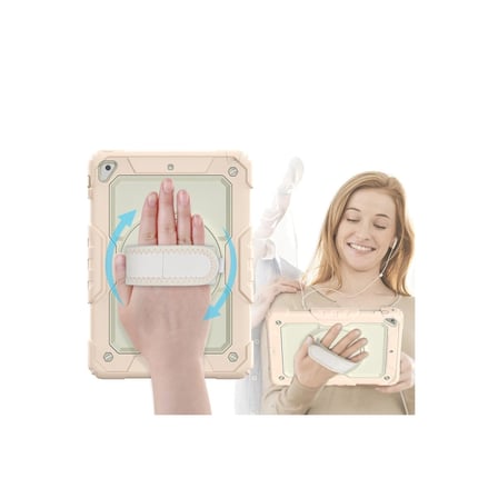 Apple İpad 5 Air 9.7 Kılıf Strap New Tablet Kapak - Pembe iegxx