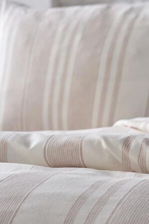 Doqu Home İpliği Boyalı Nevresim Takımı Çift Kişilik Novela