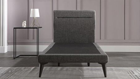 Bellona Flexy Tek Kişilik Gri Baza + Başlık 120 x 200 cm