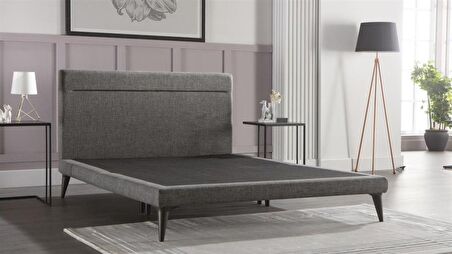Bellona Flexy Çift Kişilik Gri Baza + Başlık 150 x 200 cm