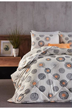 Doqu Home Polycotton Comforter Set Tek Kişilik Cosmos Gri