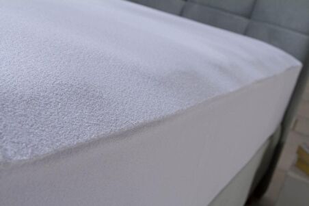 Doqu Home Fitted Lastik 180 x 200 Su Geçirmez Alez Beyaz