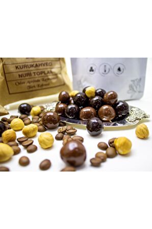 Nuri Toplar 500 Gram Taze Çekim Türk Kahvesi & 250 Gram Fındıklı Draje Bitter Ve Sütlü