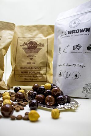 Nuri Toplar 500 Gram Taze Çekim Türk Kahvesi & 250 Gram Fındıklı Draje Bitter Ve Sütlü