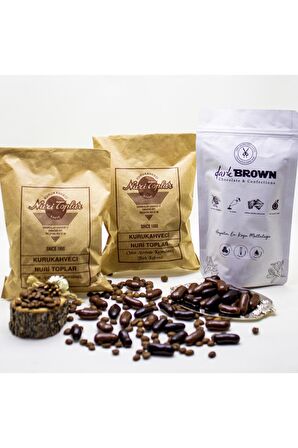 Nuri Toplar 500 Gram Taze Çekim Türk Kahvesi & 250 Gram Portakallı Draje Sütlü Ve Bitter