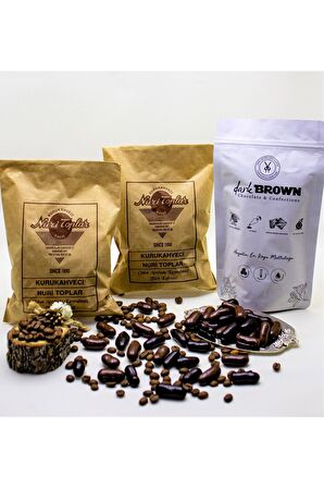 Nuri Toplar 500 Gram Taze Çekim Türk Kahvesi & 250 Gram Portakallı Draje Sütlü Ve Bitter