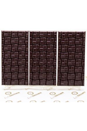 Dark Brown 6 Adet Bitter Tablet Çikolata Gerçek Saf Çikolata Badem Fındık ve Antep Fıstıklı