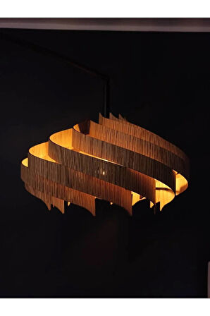 50 Cm Modern Spiral Bohem Büyük Sarkıt Salon Avize