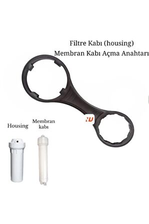 Su Arıtma Cihazları İçin Filtre Kabı (Housing) Ve Membran Kabı Açma Anahtarı