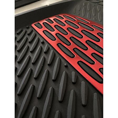 Safi̇r Volkswagen Scirocco Uyumlu 4d Extra Derin Havuzlu Paspas Kırmızı