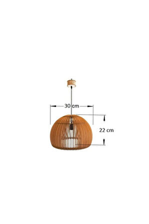 30 CM Ahşap Bohem Modern Salon Cafe Yatak Odası Avizesi İSME ÖZEL HAZIRLANAN AHŞAP KUTU HEDİYELİDİR