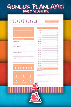 Spor Yemek Beslenme Planlayıcı | Meal Diet Gym Daily, Weekly Alışveriş Planner | A5 50Syf 15*21cm