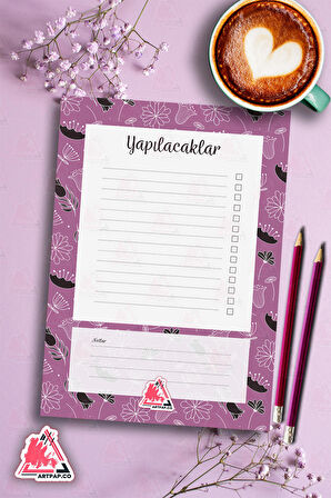 Yapılacaklar Listesi Planlayıcı | To Do List Planner, Günlük Hedef, Aylık Defter | A5 50Syf 