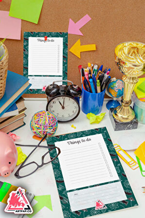 Daily To Do List Planner | Daily Goals, Haftalık Ajanda, Aylık Defter | A5 50Syf 15*21cm