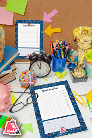 Yapılacaklar Listesi Planlayıcı | To Do List Planner, Günlük Hedef, Aylık Defter | A5 50Syf 