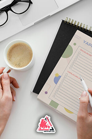 Yapılacaklar Listesi Planlayıcı | To Do List Planner, Günlük Hedef, Aylık Defter | A5 50Syf 