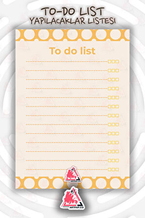 Daily To Do List Planner | Daily Goals, Haftalık Ajanda, Aylık Defter | A5 50Syf 15*21cm