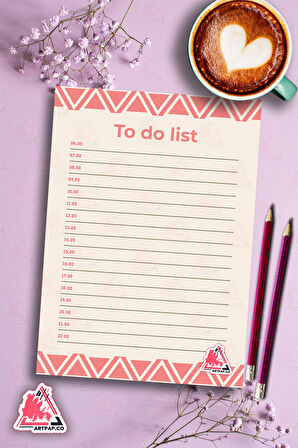 Daily To Do List Planner | Daily Goals, Haftalık Ajanda, Aylık Defter | A5 50Syf 15*21cm