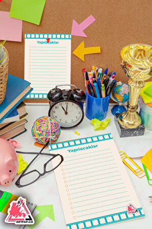 Yapılacaklar Listesi Planlayıcı | To Do List Planner, Günlük Hedef, Aylık Defter | A5 50Syf 