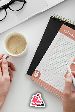 Yapılacaklar Listesi Planlayıcı | To Do List Planner, Günlük Hedef, Aylık Defter | A5 50Syf 