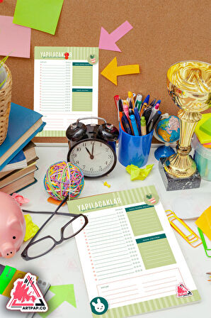 Yapılacaklar Listesi Planlayıcı | To Do List Planner, Günlük Hedef, Aylık Defter | A5 50Syf 