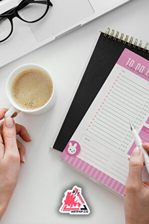 Daily To Do List Planner | Daily Goals, Haftalık Ajanda, Aylık Defter | A5 50Syf 15*21cm