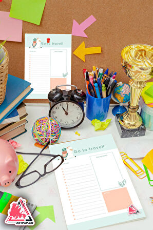 Seyehat Yapılacaklar Listesi Planlayıcı | To Do List Planner, Travel Planner, Tatil | A5 50Syf 