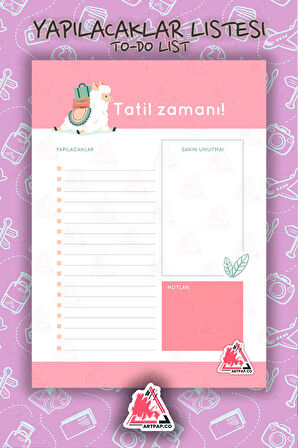 Seyehat Yapılacaklar Listesi Planlayıcı | To Do List Planner, Travel Planner, Tatil | A5 50Syf 