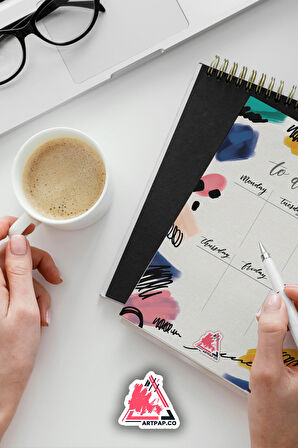 Daily To Do List Planner | Daily Goals, Haftalık Ajanda, Aylık Defter | A5 50Syf 15*21cm