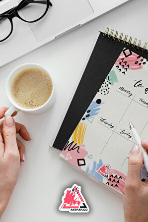 Daily To Do List Planner | Daily Goals, Haftalık Ajanda, Aylık Defter | A5 50Syf 15*21cm