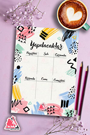 Yapılacaklar Listesi Planlayıcı | To Do List Planner, Günlük Hedef, Aylık Defter | A5 50Syf 
