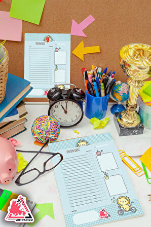 Daily To Do List Planner | Daily Goals, Haftalık Ajanda, Aylık Defter | A5 50Syf 15*21cm